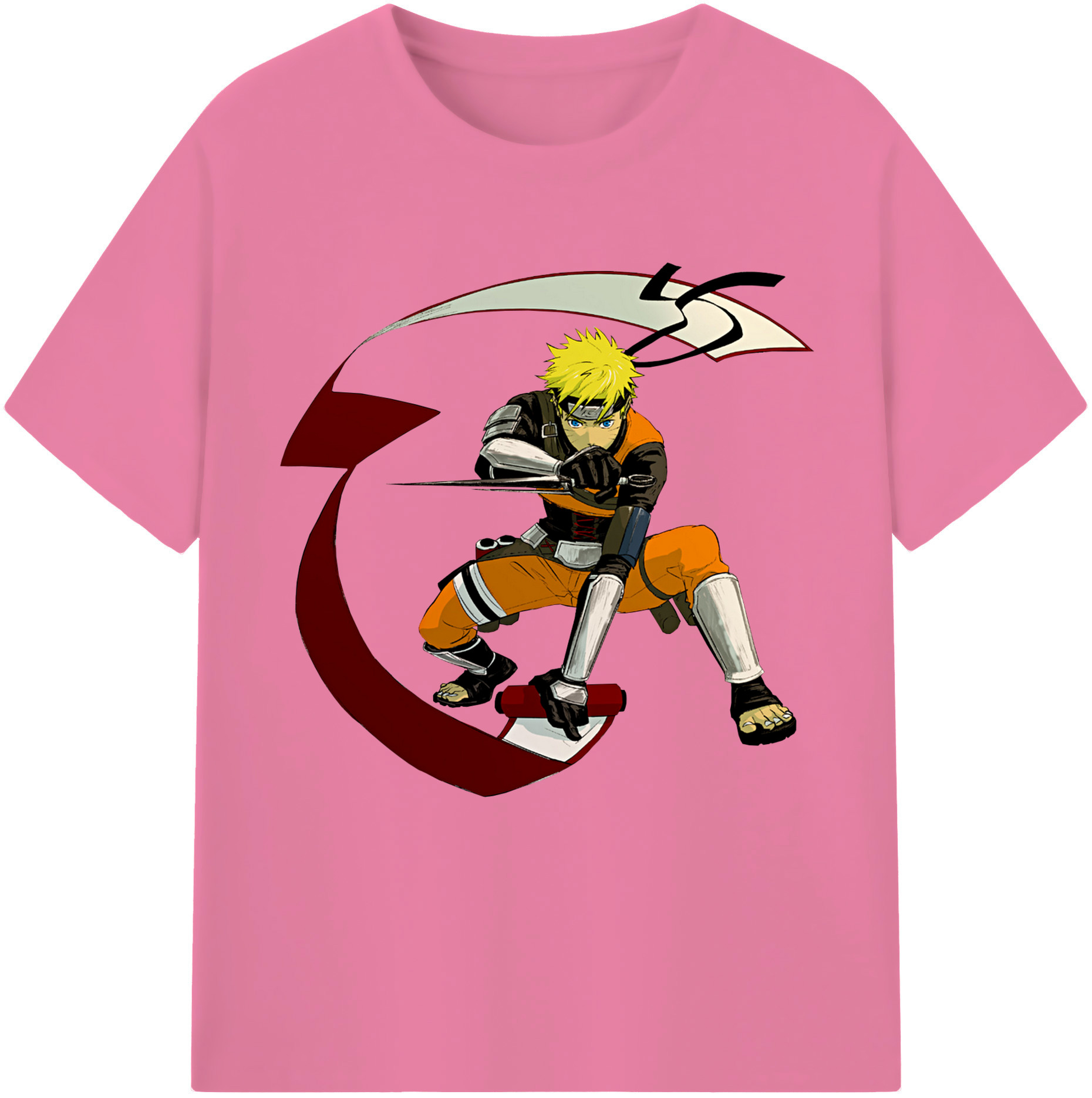 （画像用） NARUTO -ナルト- うずまき ナルト Uzumaki Naruto 綿100％半袖Tシャツ（フロントプリント）